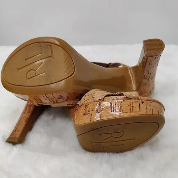 Lauren by Ralph Lauren Heeled Sandals Sz 7.5 - Picture 6 of 9